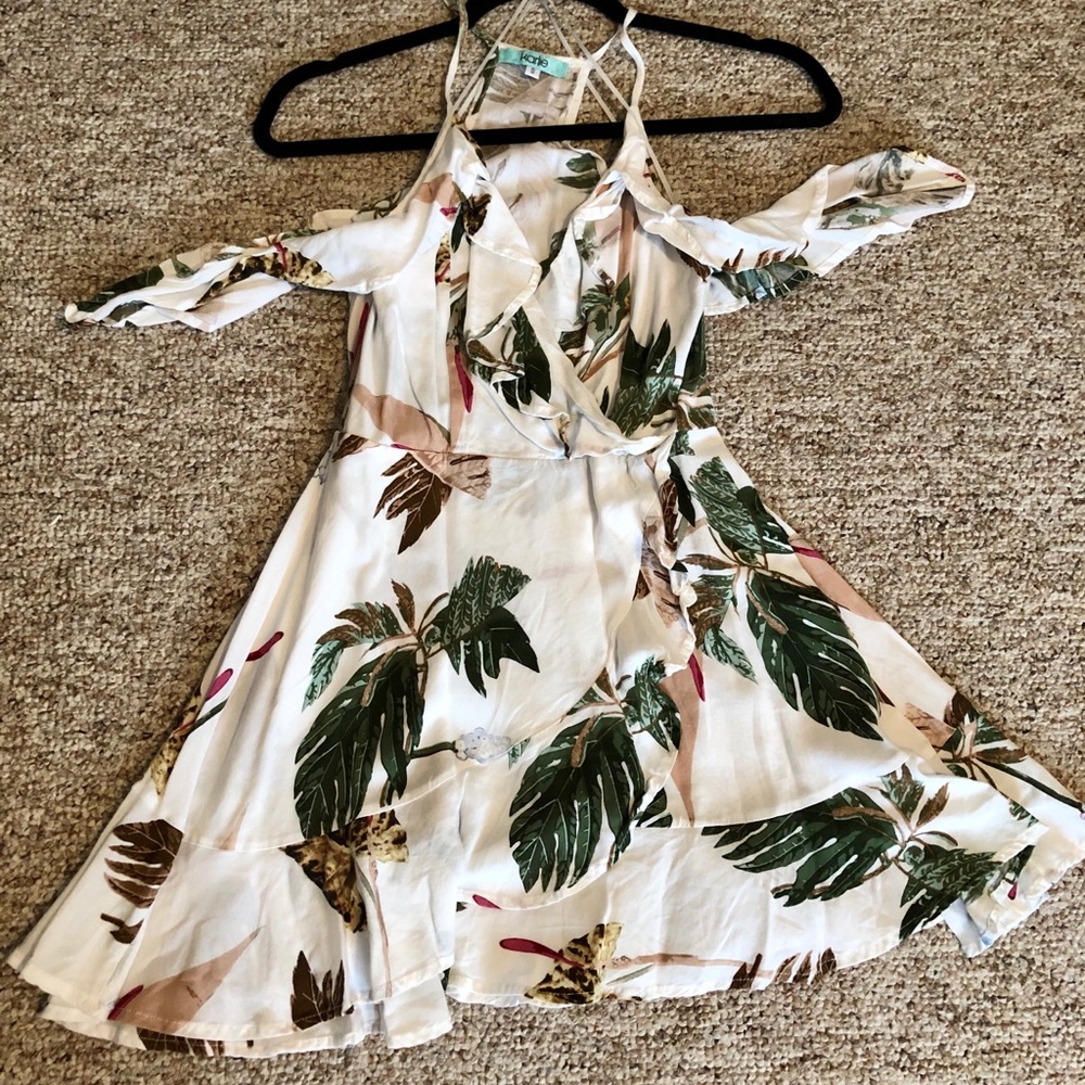 Off shoulder floral dress